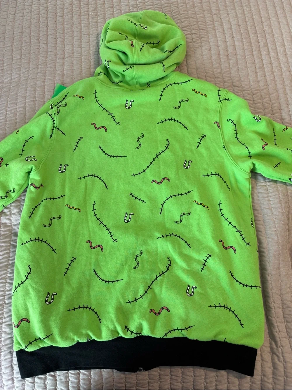 Disney Nightmare Before Christmas Oogie Boogie Reversible Hoodie (Adults Medium)